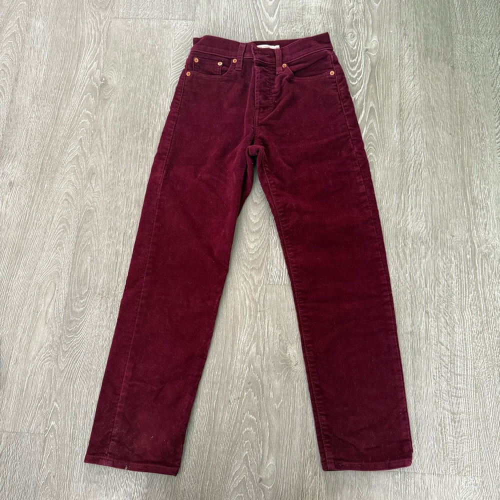 Levi's Wedgie Straight Shiraz Corduroy Pants